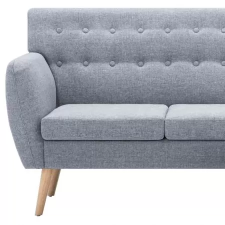 Canapea forma L, gri deschis, 171.5 x 138 x 81.5 cm