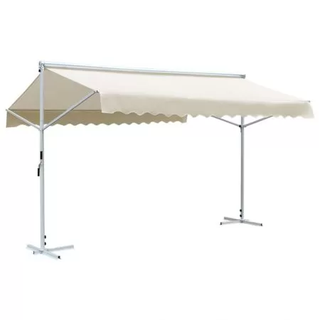  Copertină cu structură independentă, crem, 4 x 3 m