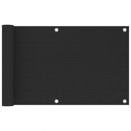  Paravan de balcon, antracit, 75 x 500 cm, HDPE