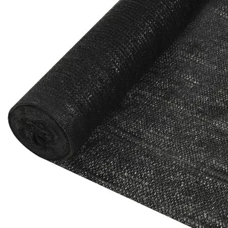Plasa protectie intimitate, negru, 1.8 x 25 m 150 g/m²