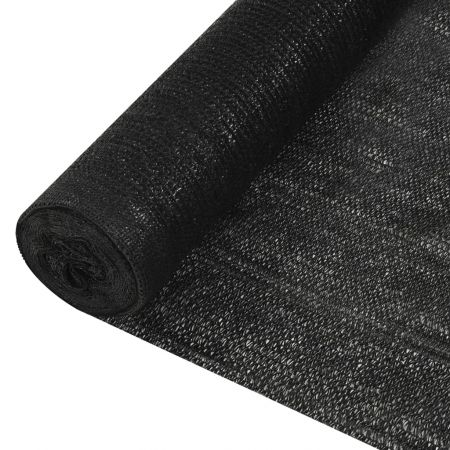 Plasa protectie intimitate, negru, 3.6 x 10 m 195 g/m²