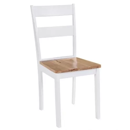 Set 2 bucati scaune de bucatarie, alb
