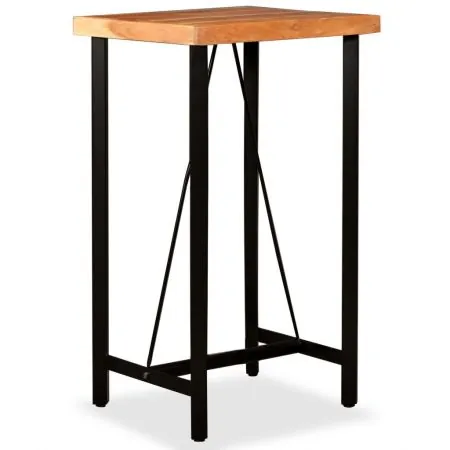 Masă de bar, lemn masiv de acacia, 60 x 60 x 107 cm