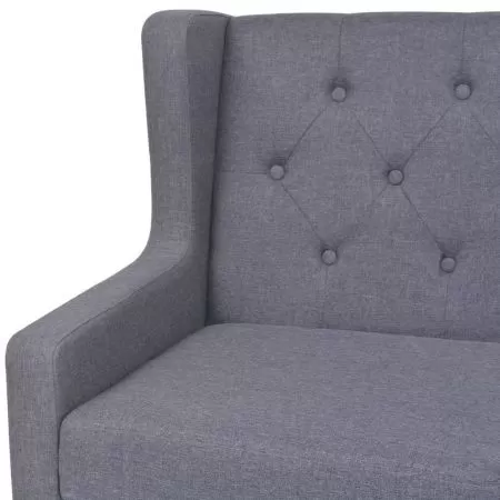 Canapea cu 3 locuri, gri, 180 x 68 x 90 cm