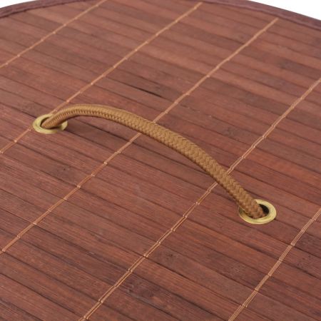 Cos de rufe din bambus, maro, 35 x 60 cm