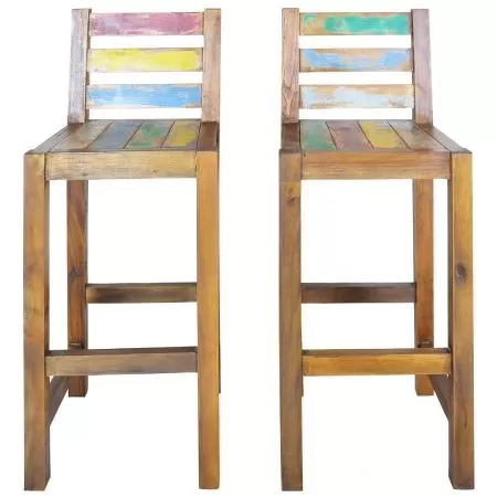 Set 2 bucati scaune de bar, multicolor