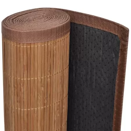 Covor din bambus, maro, 160 x 230 cm