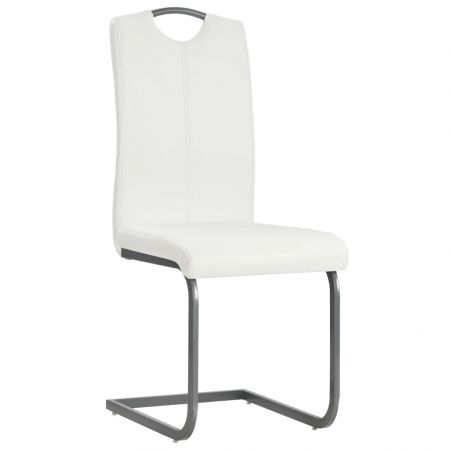 Set 2 bucati scaune de bucatarie consola, alb, 43 x 55 x 100 cm