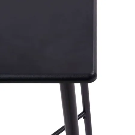 Set mobilier de bar, 3 piese, negru, 60 x 60 x 111 cm
