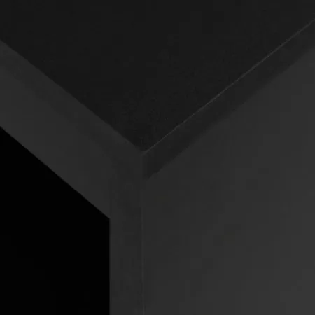 Masa de bar cu raft, negru, 50 x 103 cm