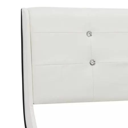 Cadru de pat, alb, 150 x 200 cm