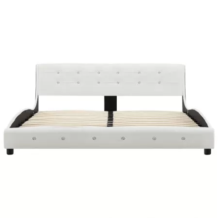 Cadru de pat, alb, 150 x 200 cm