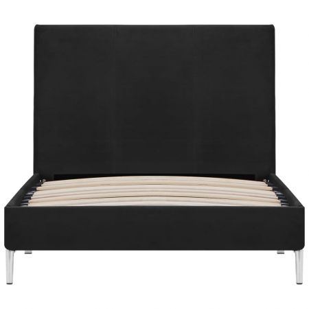 Cadru de pat, negru, 90 x 200 cm