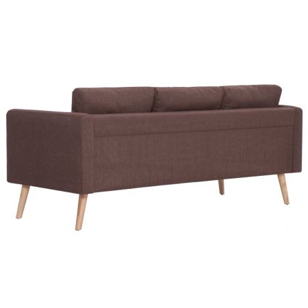 Canapea cu 3 locuri, maro, 168 x 70 x 73 cm