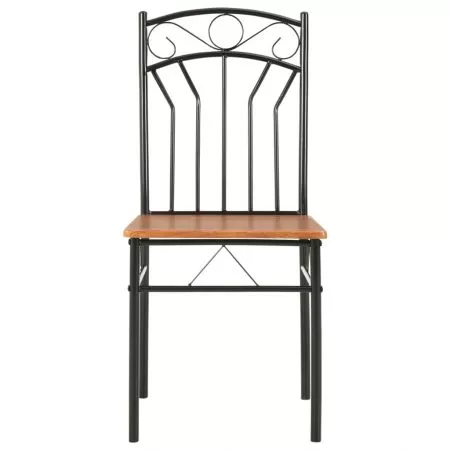 Set 2 bucati scaune de bucatarie, maro, 40 x 48 x 86 cm