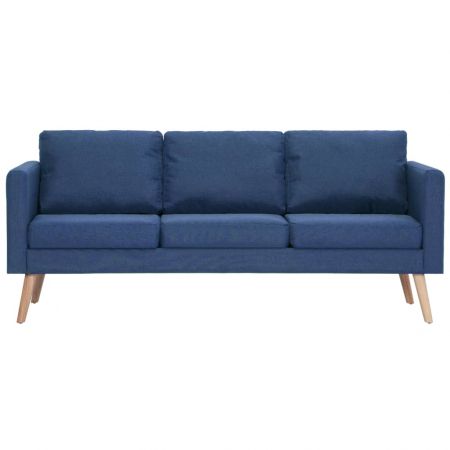 Canapea cu 3 locuri, albastru, 168 x 70 x 73 cm