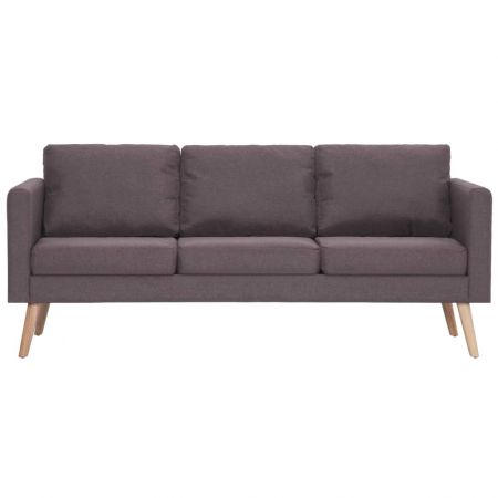 Canapea cu 3 locuri, gri taupe, 168 x 70 x 73 cm