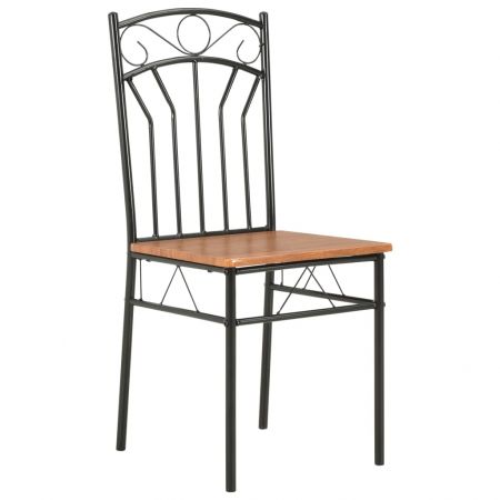 Set 4 bucati scaune de bucatarie, maro, 40 x 48 x 86 cm