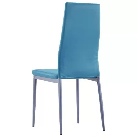 Set mobilier de bucatarie, 5 piese, albastru, 60 x 60 x 74 cm