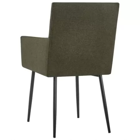 Set 2 bucati scaune de bucatarie cu brate, maro, 52 x 59.5 x 93 cm