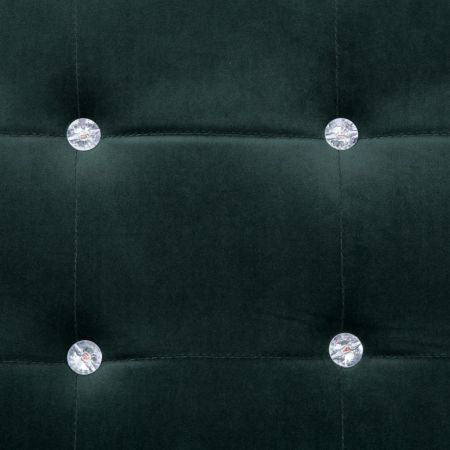 Canapea cu 2 locuri cu brate, verde inchis, 114 x 78 x 81 cm