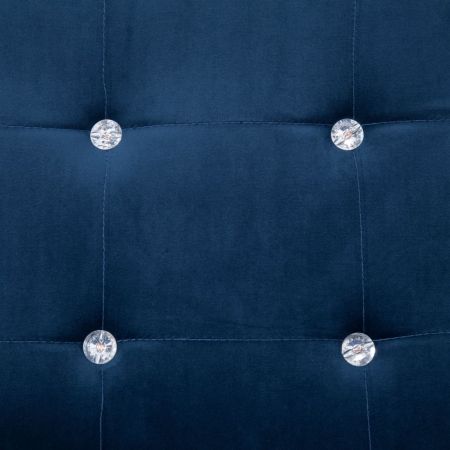 Canapea cu 2 locuri cu brate, albastru, 114 x 78 x 81 cm