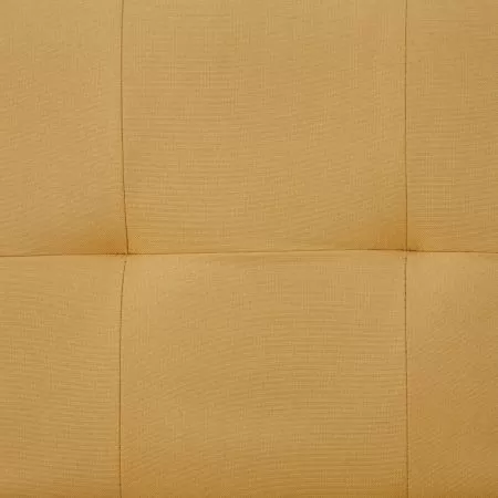 Canapea extensibila cu doua perne, galben, 168 x 77 x 66 cm