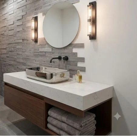 Panou decorativ PVC, stejar alb , 98x48x0.3 cm