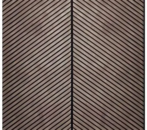 Panou decorativ de perete, decor nuc, 295x31.5x0.7 cm