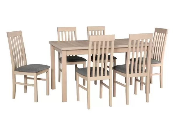 Masa extensibila living/bucatarie Bali 1, sonoma, 80x120/150 cm, UnicSpot