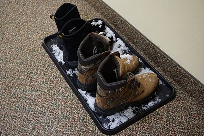 Tavita dezinfectare incaltaminte Boots, negru, 49x35 cm