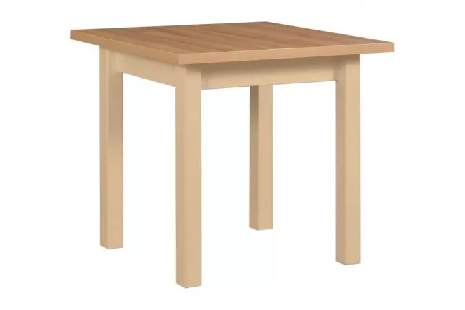 Masa extensibila living/bucatarie Maxine 8, sonoma/stejar alb, 80x80/160 cm, UnicSpot