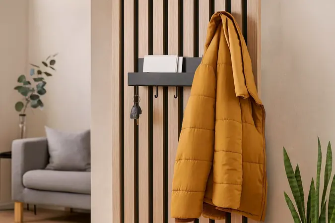 Polita si cuier Oliver, pentru panouri riflate, UnicSpot