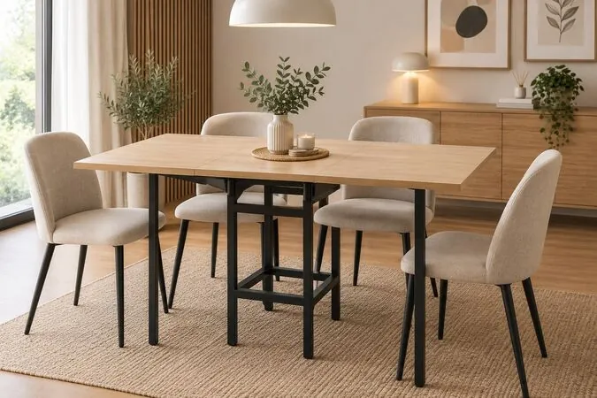 Masa extensibila Wendy,  75x38/84/130 cm, stejar
