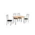 Set masa Emma cu 4 scaune, natur, 110x70x72 cm, UnicSpot