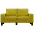 Canapea cu 2 locuri, galben, 145 x 70 x 75 cm