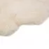 Covor din blana de oaie, alb, 60 x 90 cm