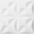 Panouri 3D de perete GA-WA17. 24 buc., alb, 50 cm