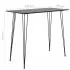 Set mobilier de bar, 7 piese, negru si gri, 60 x 60 x 105 cm