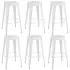  Set mobilier de bar, 7 piese, alb