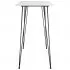 Set mobilier de bar, 7 piese, alb si gri, 60 x 60 x 105 cm