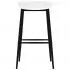 Set mobilier de bar, 7 piese, alb si negru, 60 x 60 x 105 cm