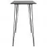 Set mobilier de bar, 7 piese, alb si negru, 60 x 60 x 105 cm