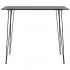 Set mobilier de bar, 7 piese, negru si gri, 60 x 60 x 105 cm