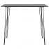 Set mobilier de bar, 7 piese, alb si negru, 60 x 60 x 105 cm