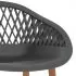 Set mobilier de bar, 5 piese, negru și gri