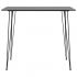 Set mobilier de bar, 5 piese, alb si negru, 60 x 60 x 105 cm
