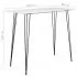 Set mobilier de bar, 5 piese, alb și gri