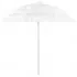 Umbrelă de plajă, alb, 240 cm