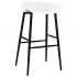Set mobilier de bar, 5 piese, alb si negru, 60 x 60 x 105 cm